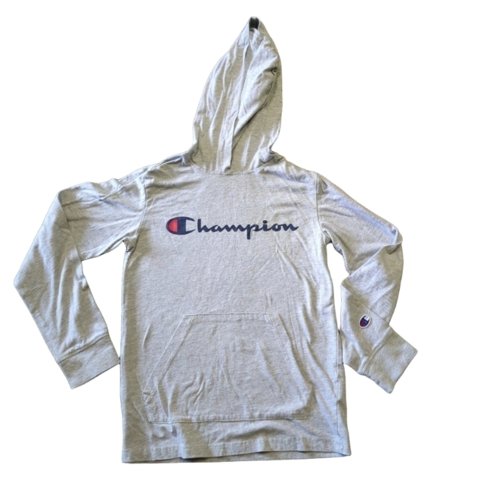 Boys champion long sleeve hooded shirt